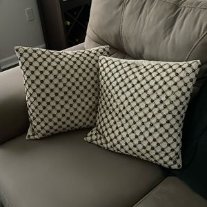 Bundle of 2 Domain Beaded Throw Pillows
